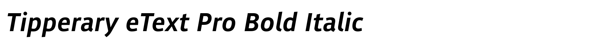 Tipperary eText Pro Bold Italic image